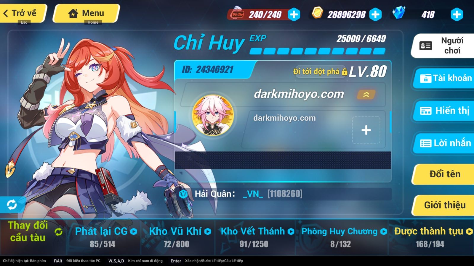 Acc Honkai Impact 3 ID 12322