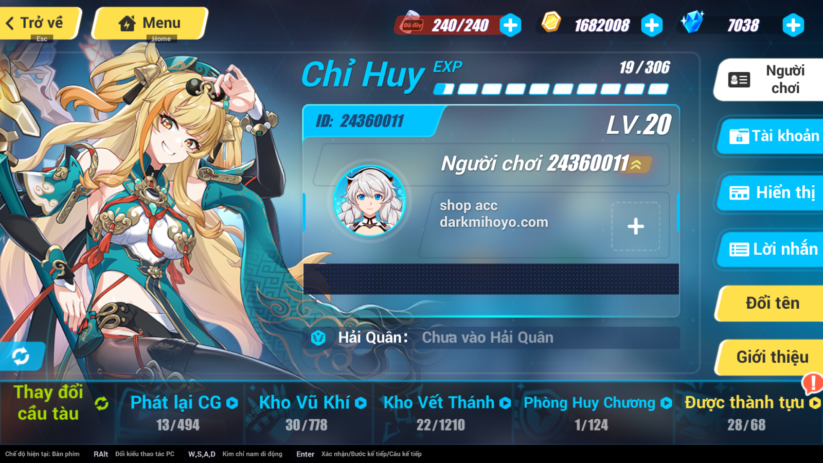 Acc Honkai Impact 3 ID 8716