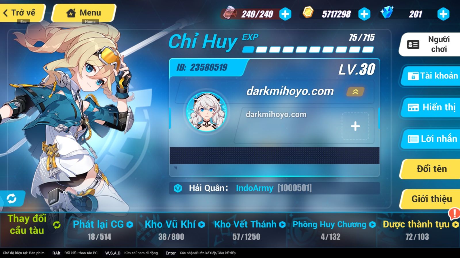 Acc Honkai Impact 3 ID 11751