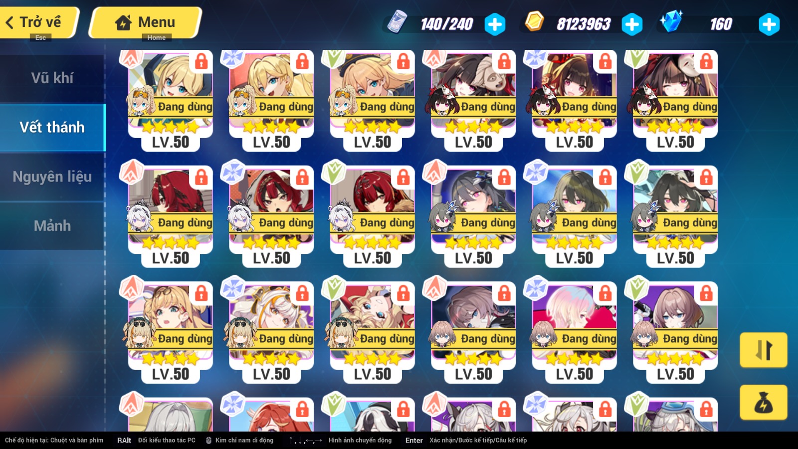 Cung cấp acc Honkai Impact 3 giá rẻ ID 19645
