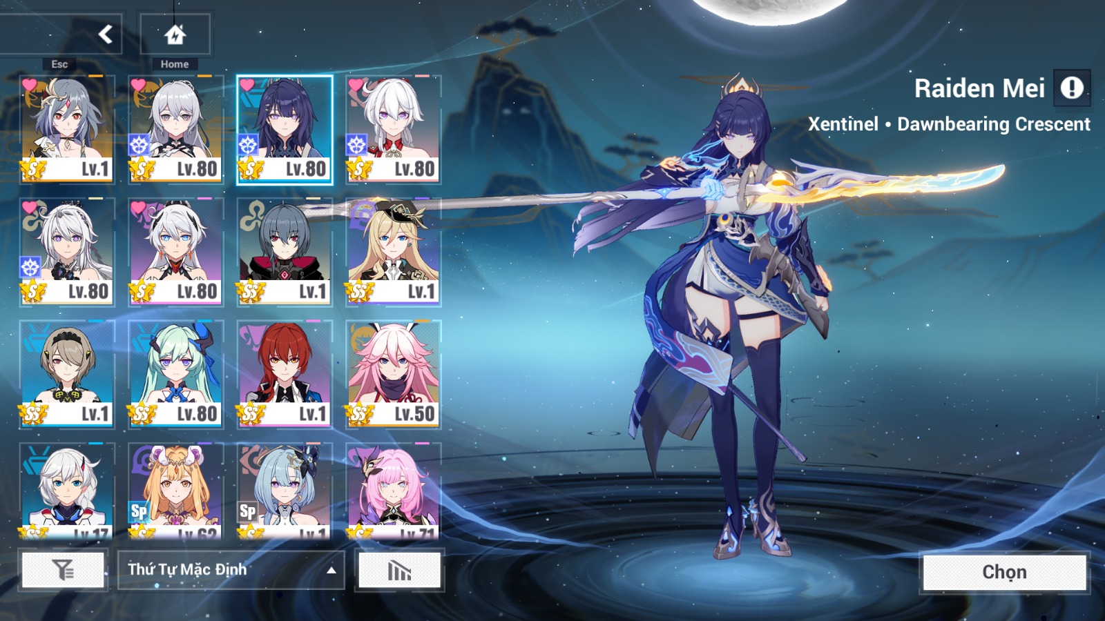 Cung cấp acc Honkai Impact 3 giá rẻ ID 19645