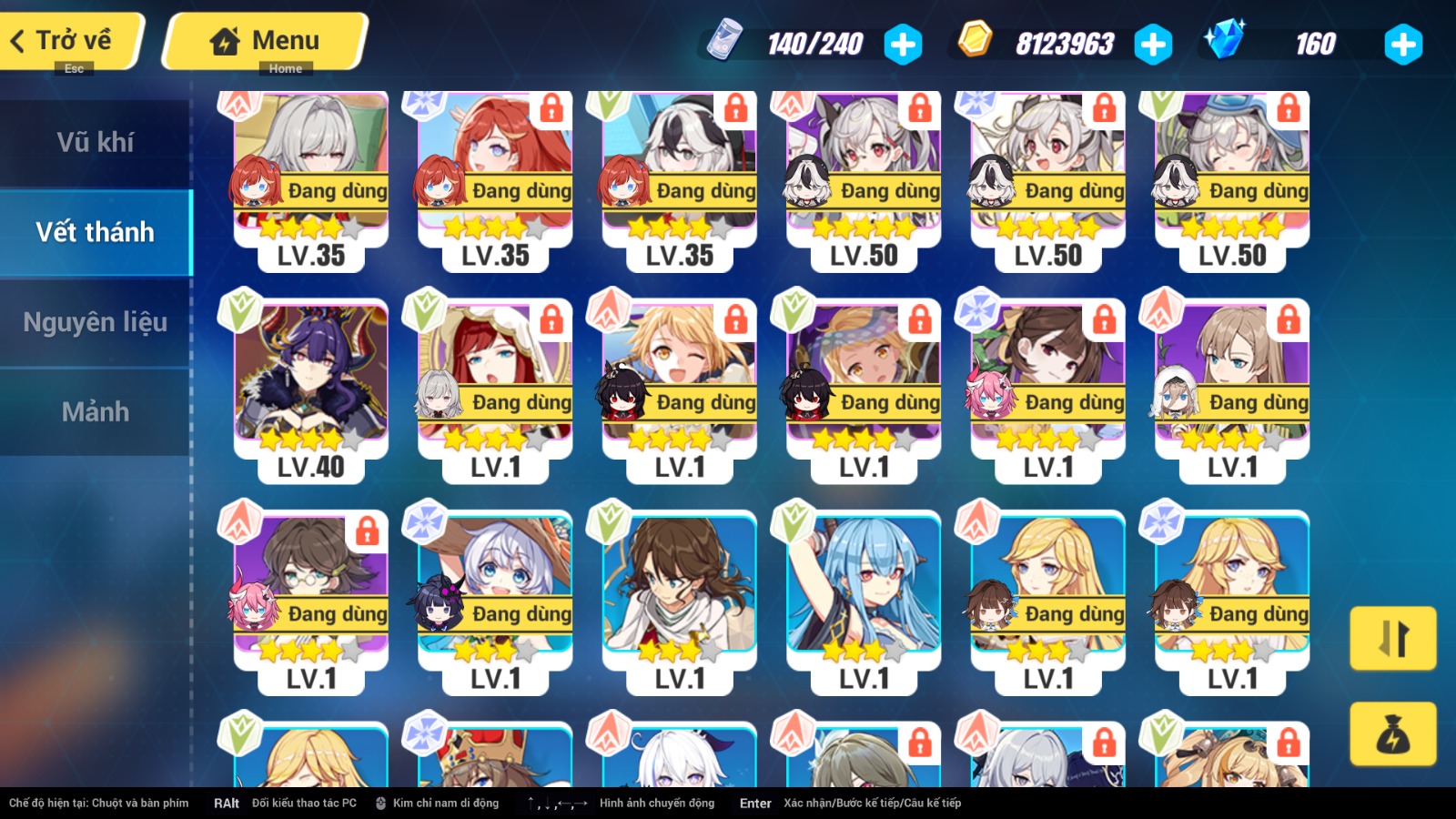 Cung cấp acc Honkai Impact 3 giá rẻ ID 19645