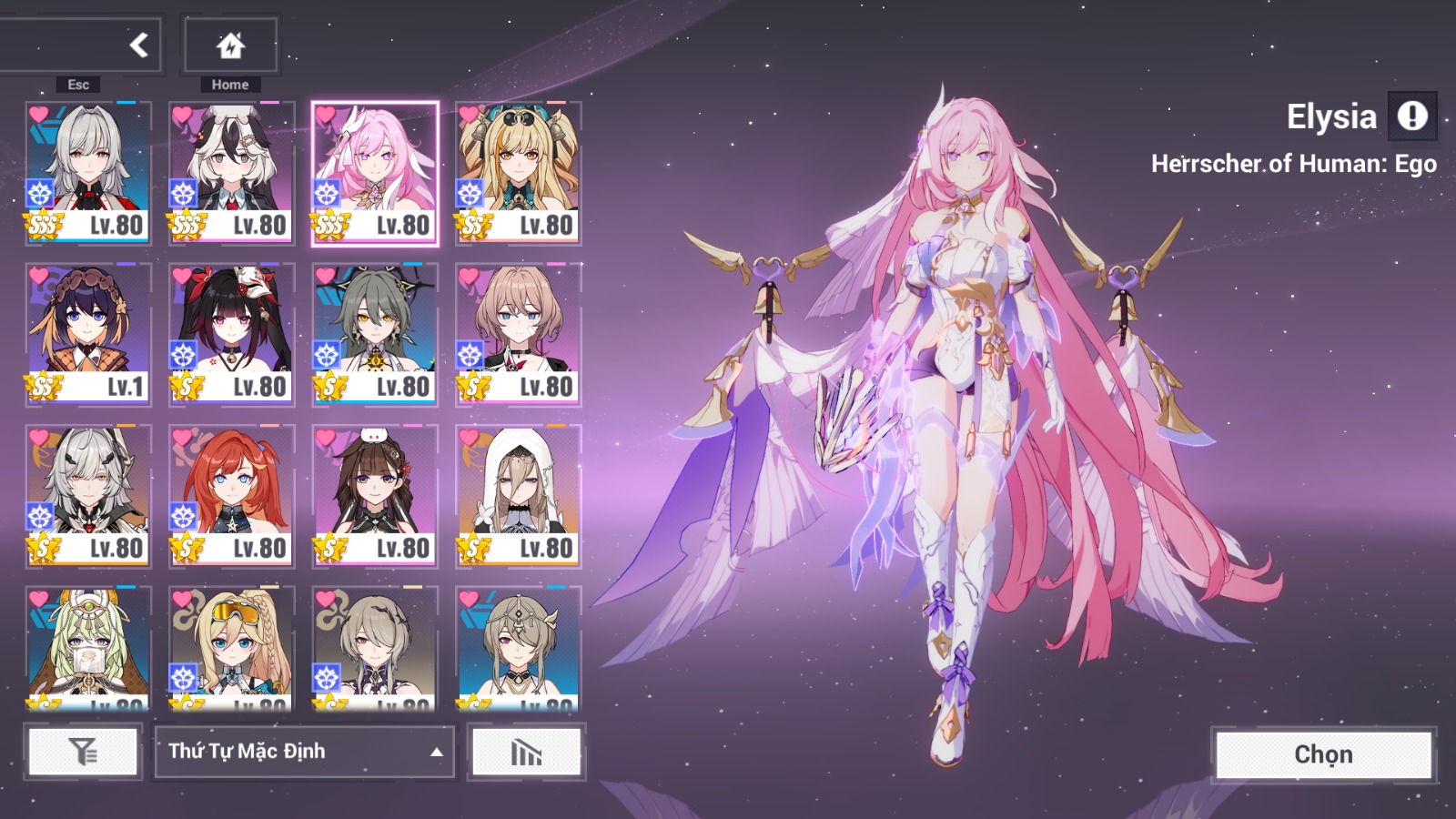 Cung cấp acc Honkai Impact 3 giá rẻ ID 19645