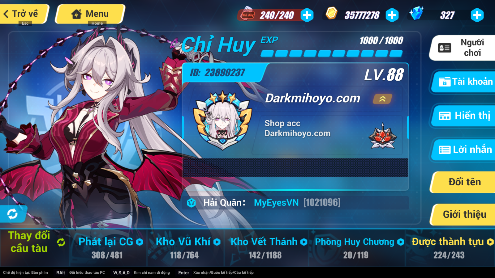 Acc Honkai Impact 3 ID 4318