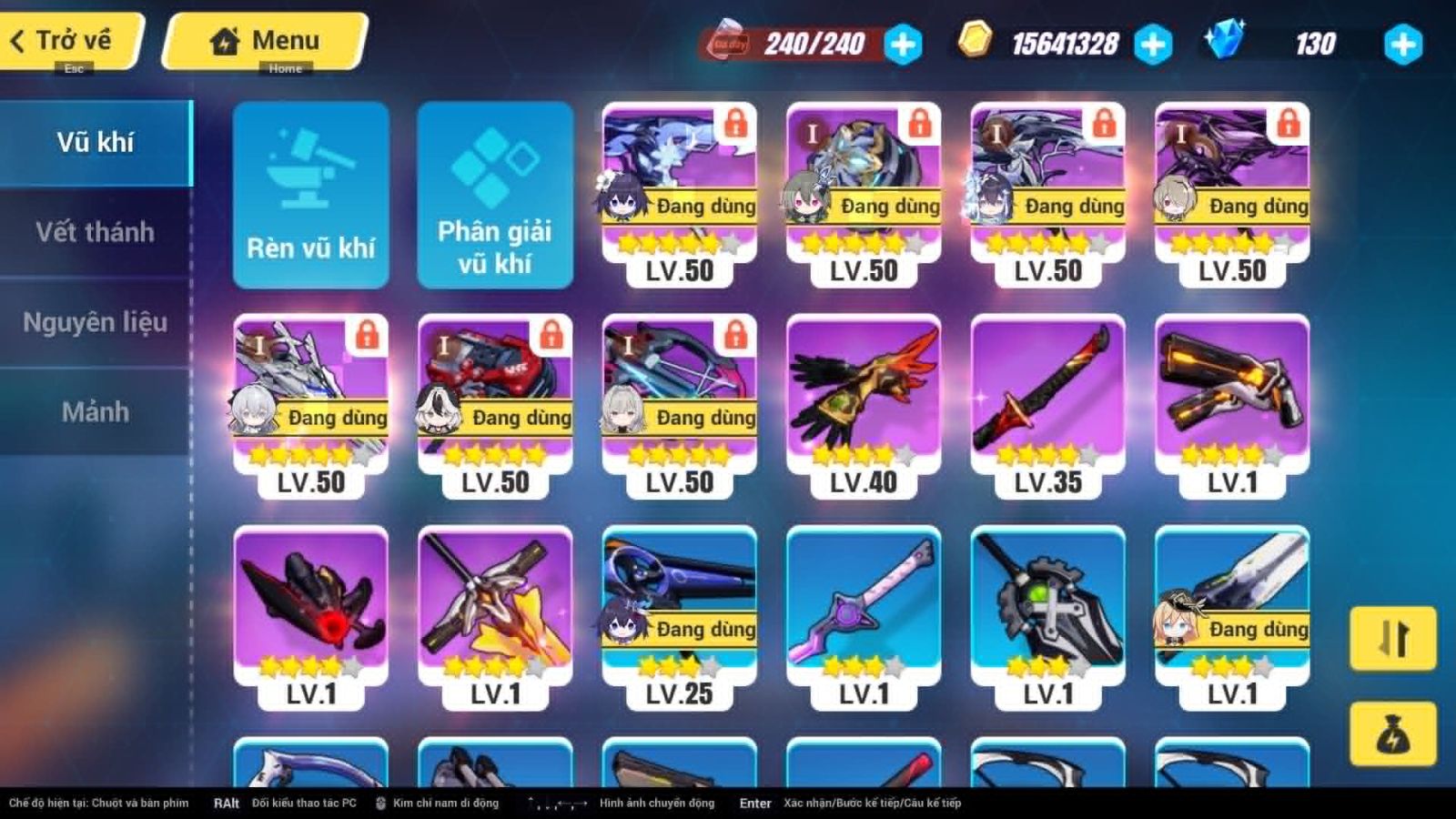 Cung cấp acc Honkai Impact 3 giá rẻ ID 19423