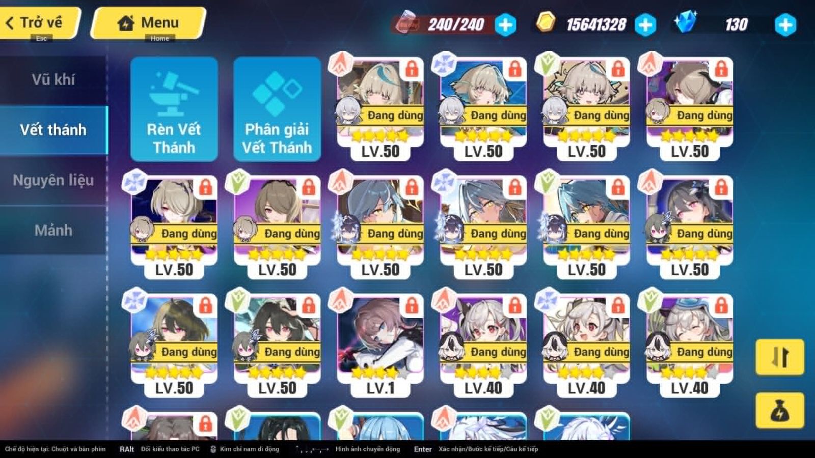 Cung cấp acc Honkai Impact 3 giá rẻ ID 19423