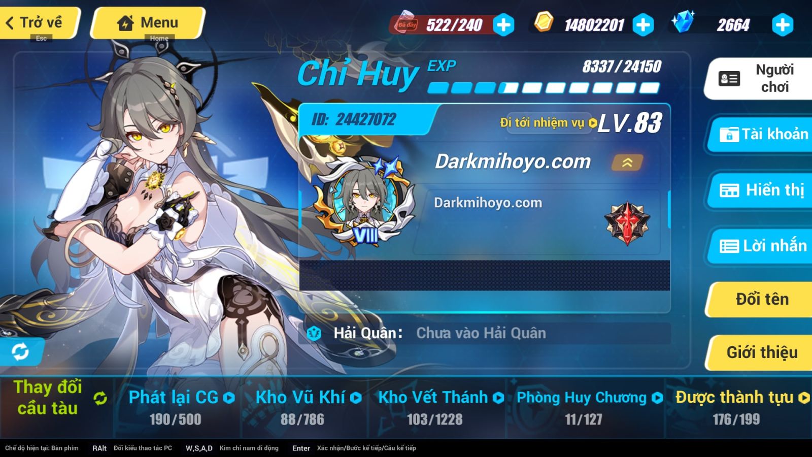 Acc Honkai Impact 3 ID 9108