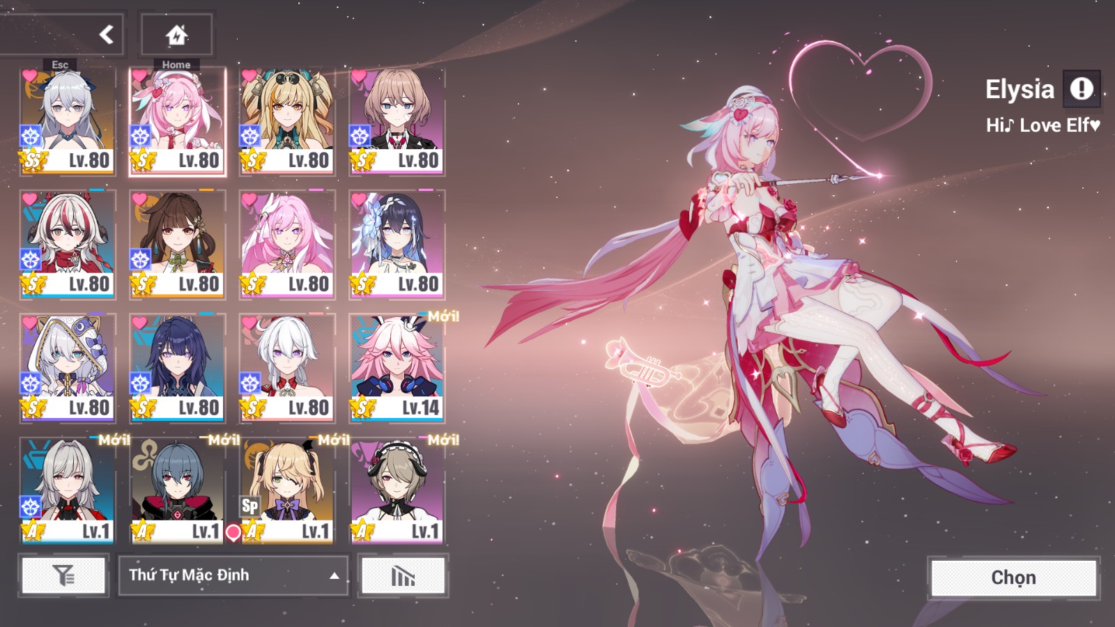 Cung cấp acc Honkai Impact 3 giá rẻ ID 19646