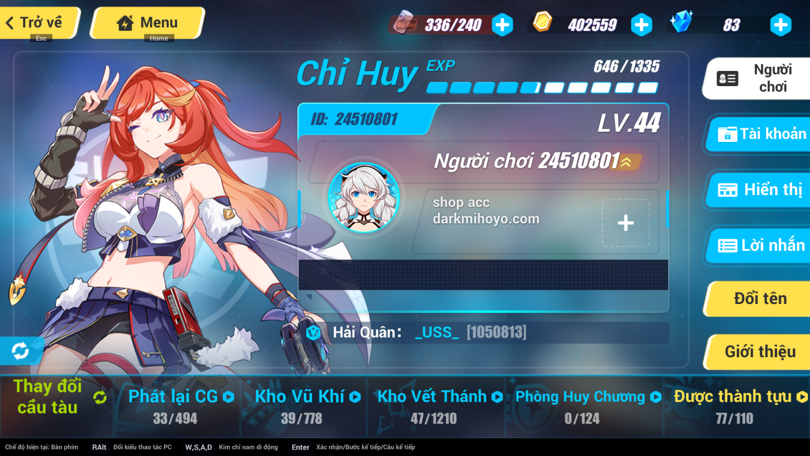 Acc Honkai Impact 3 ID 6884