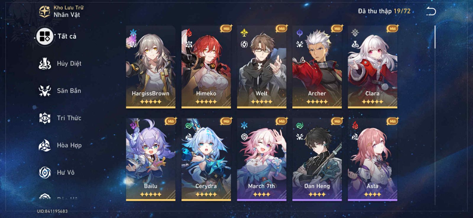 Acc Honkai Star Rail ID 10737