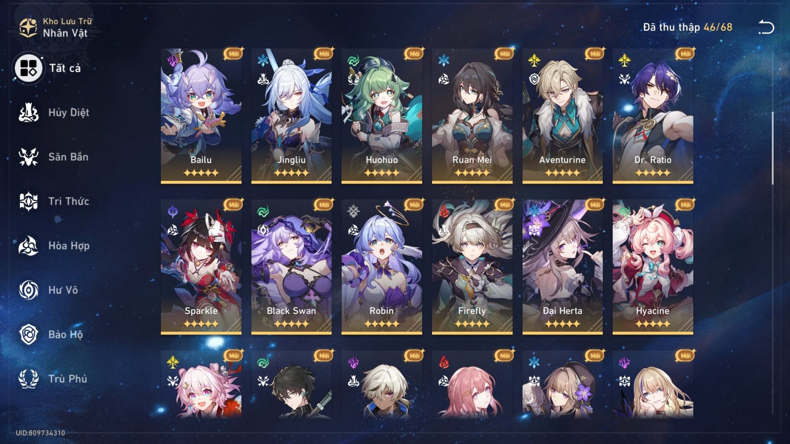 Acc Honkai Star Rail ID 9278