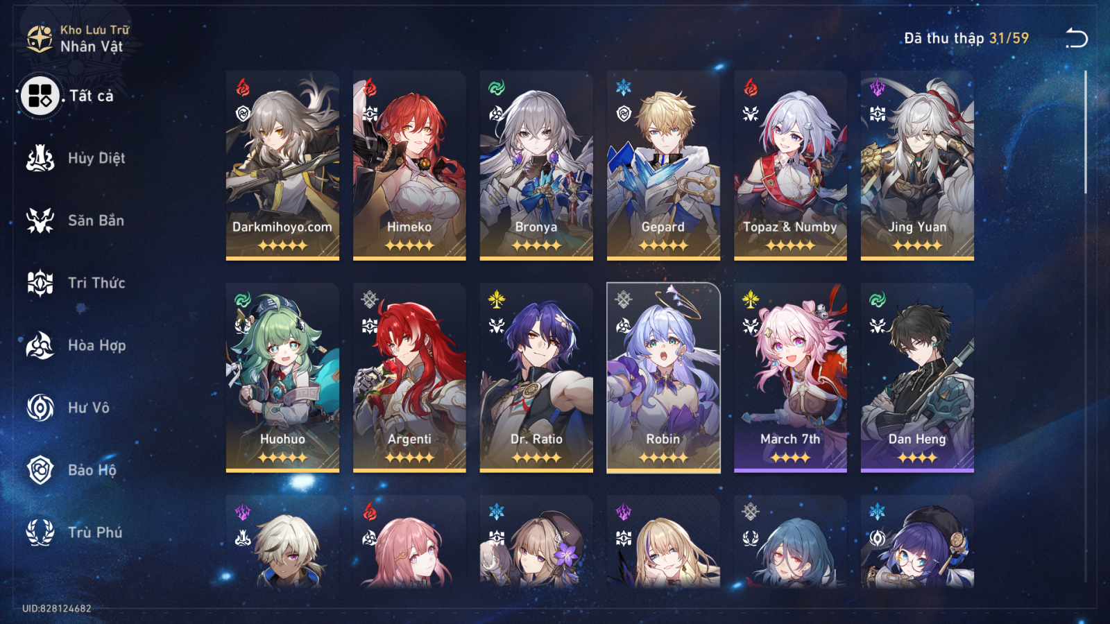 Acc Honkai Star Rail ID 8440