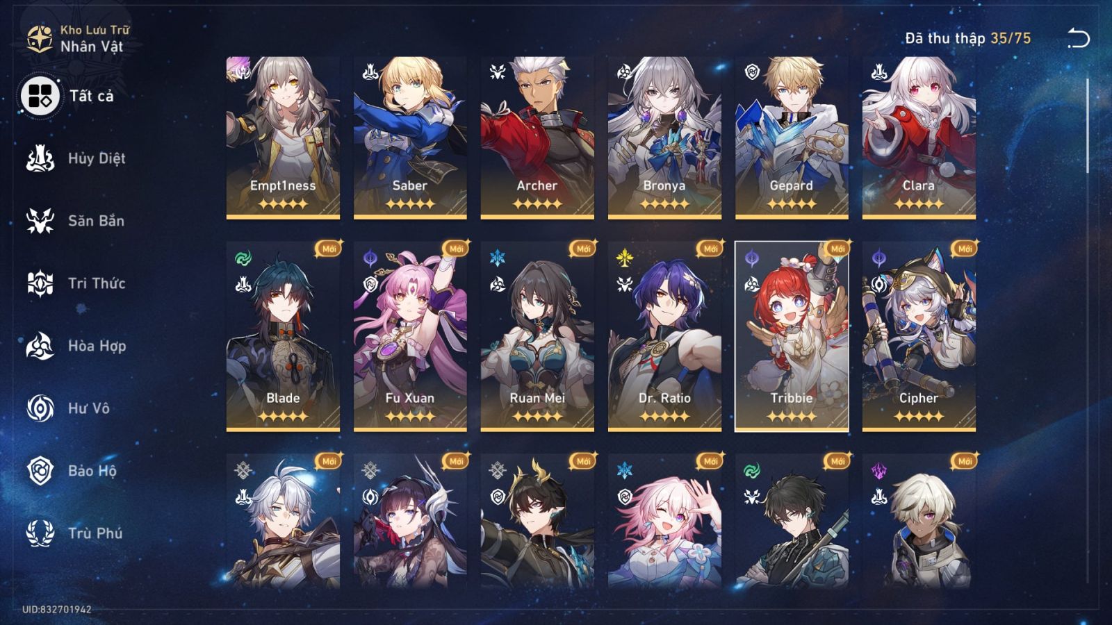 Acc Honkai Star Rail ID 11920