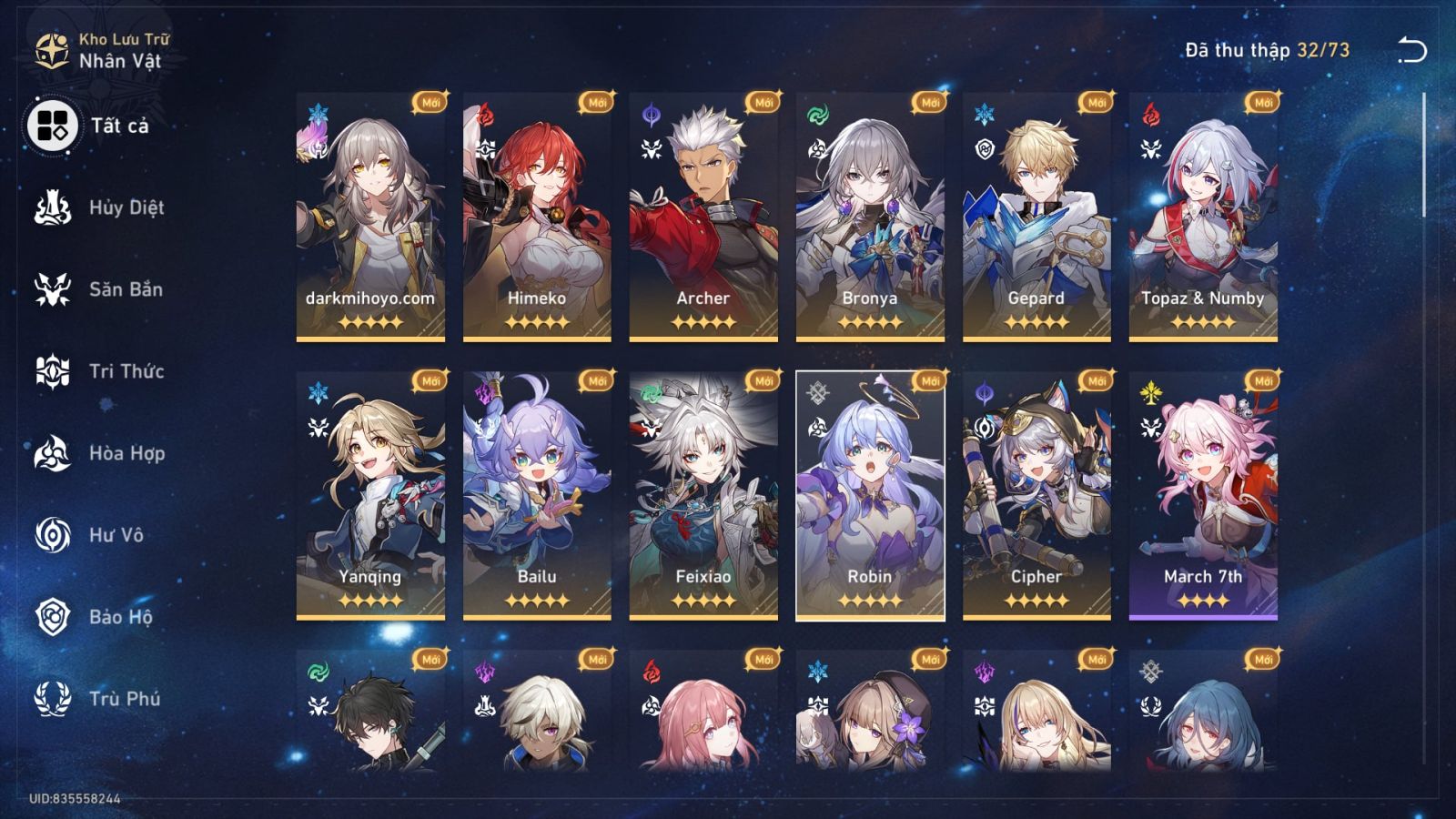 Acc Honkai Star Rail ID 10889