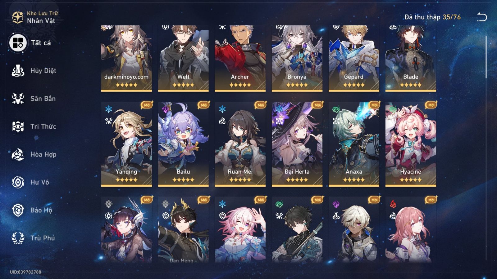 Acc Honkai Star Rail ID 13232