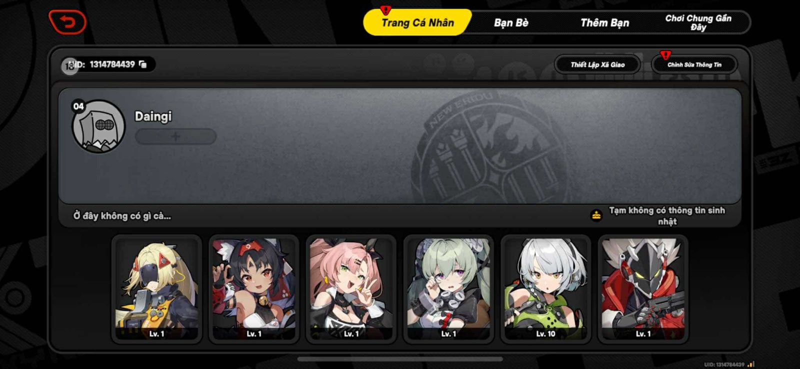 Acc Zenless Zone Zero ID 7243