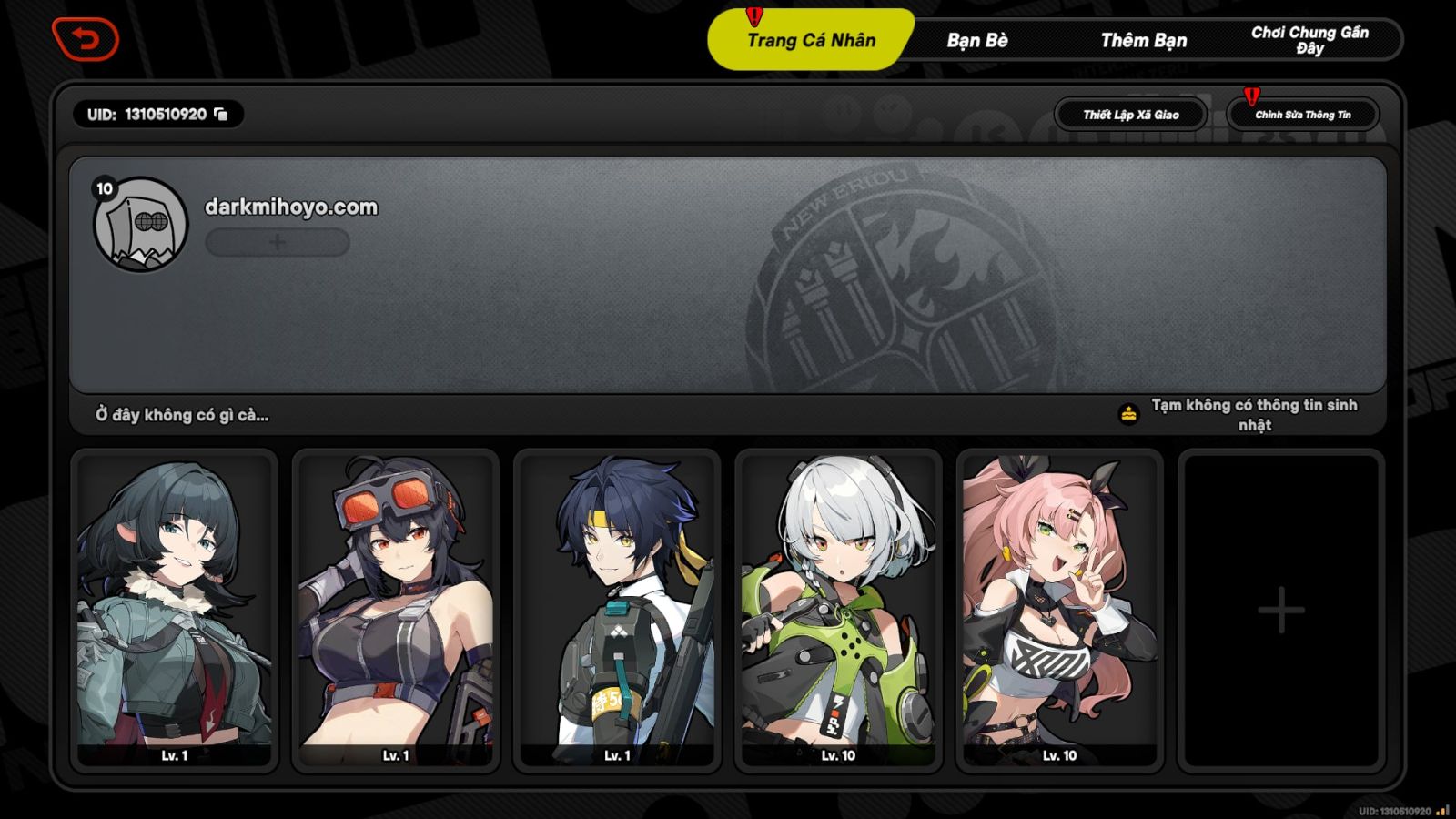 Acc Zenless Zone Zero ID 7259