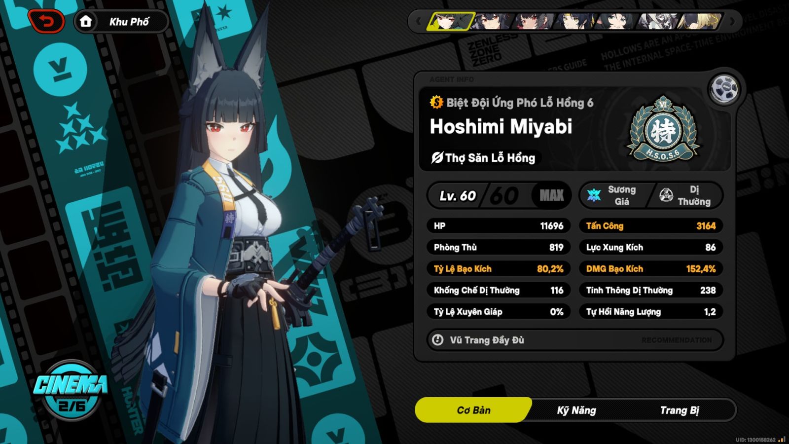Acc Zenless Zone Zero ID 8722