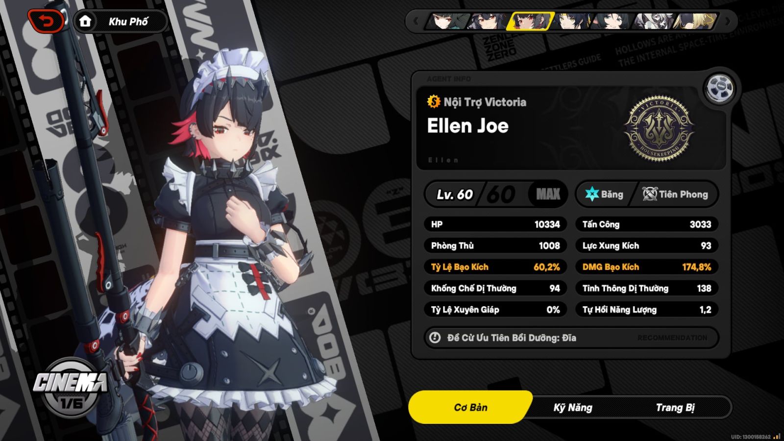 Acc Zenless Zone Zero ID 8722