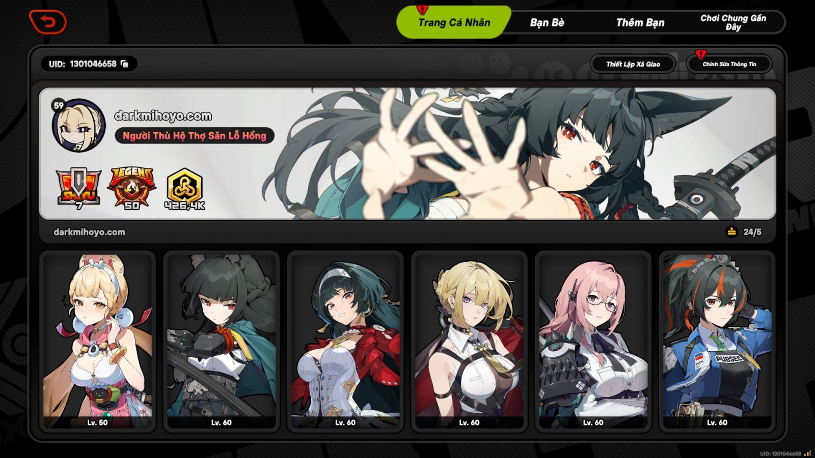 Acc Zenless Zone Zero ID 10429