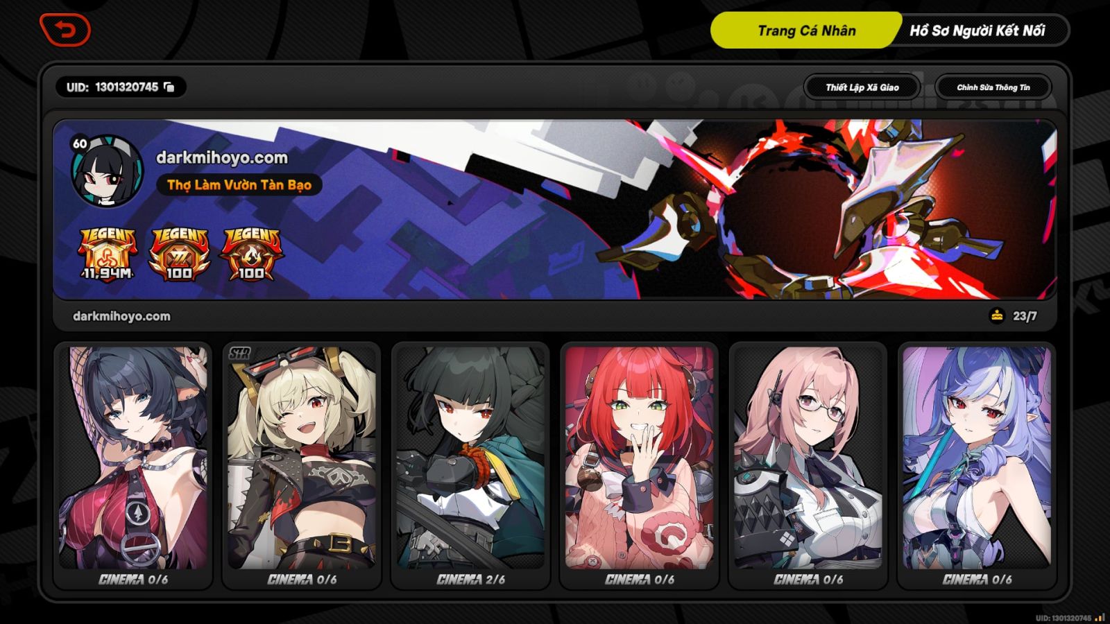 Acc Zenless Zone Zero ID 14067