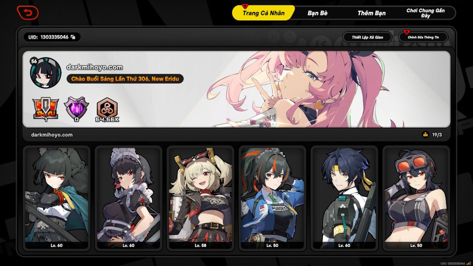 Acc Zenless Zone Zero ID 10885