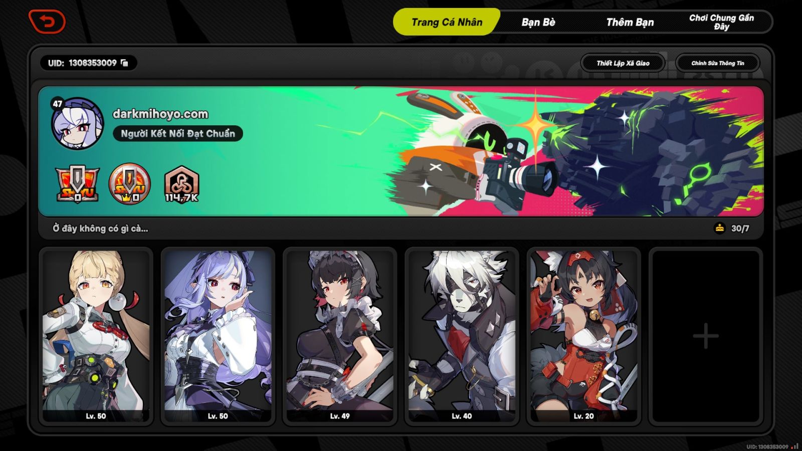 Acc Zenless Zone Zero ID 11441