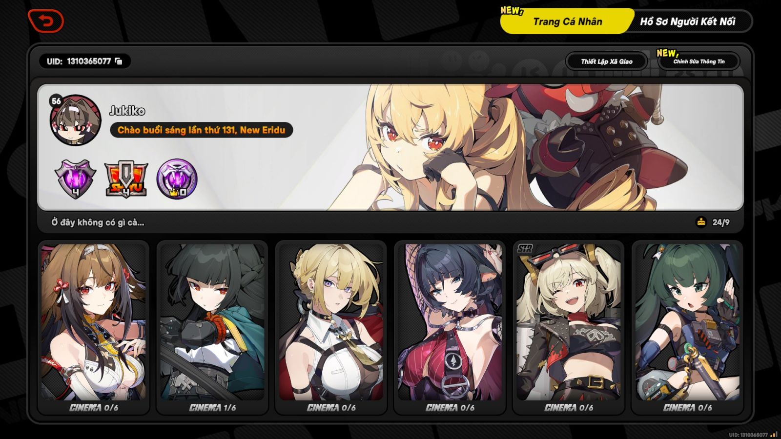 Acc Zenless Zone Zero ID 13213