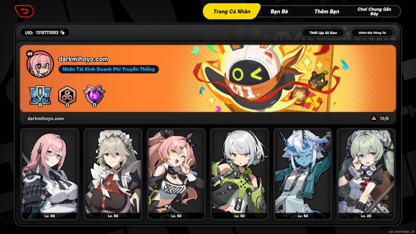 Acc Zenless Zone Zero ID 10430